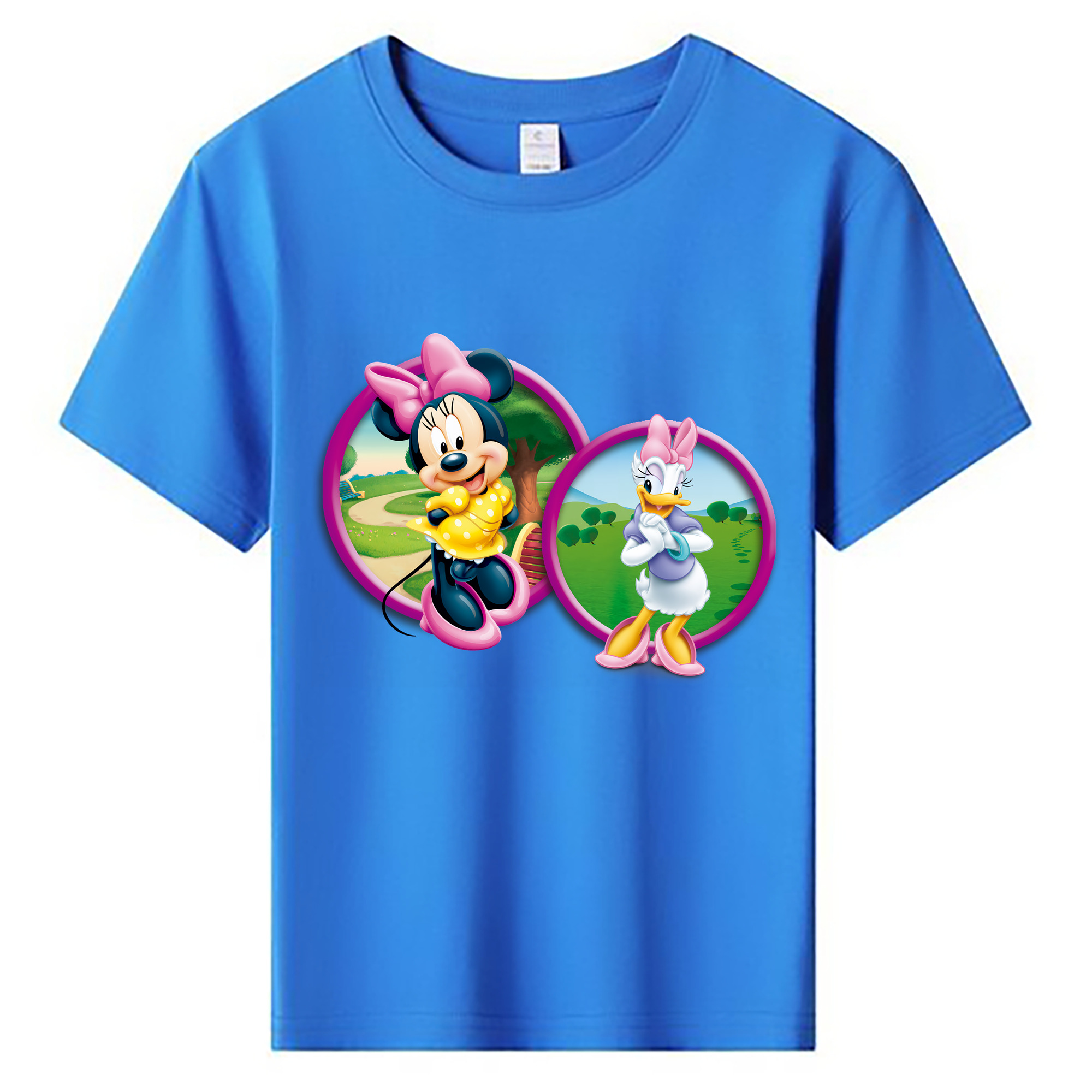 （画像用） ミッキーマウス Mickey Mouse 綿100％キッズTシャツ（フロントプリント）